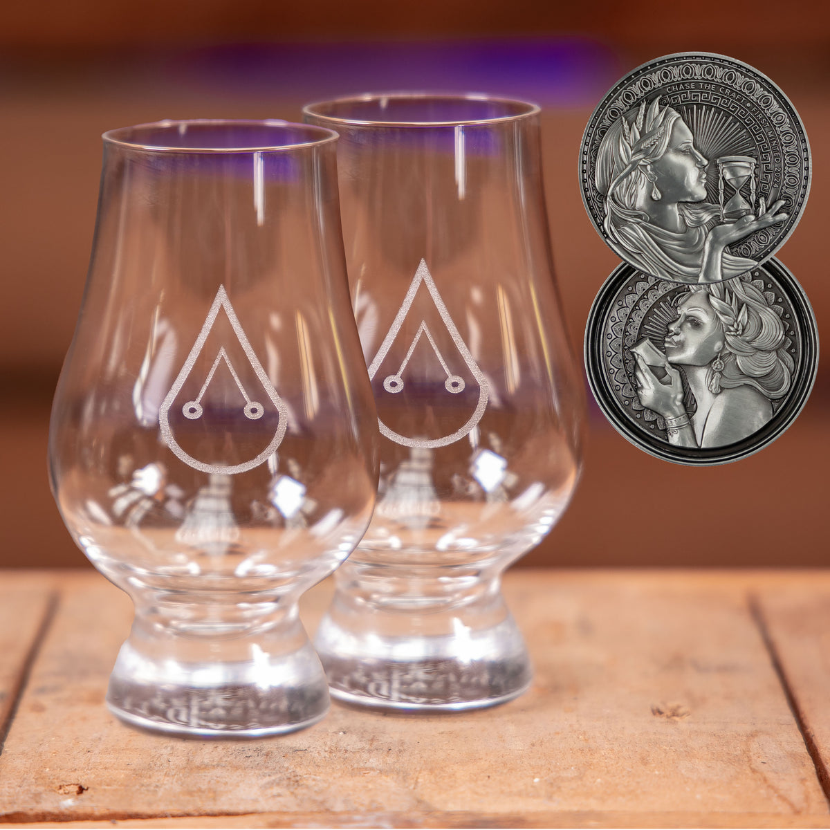 2x Glencairns 2x Duality Of Craft Coins